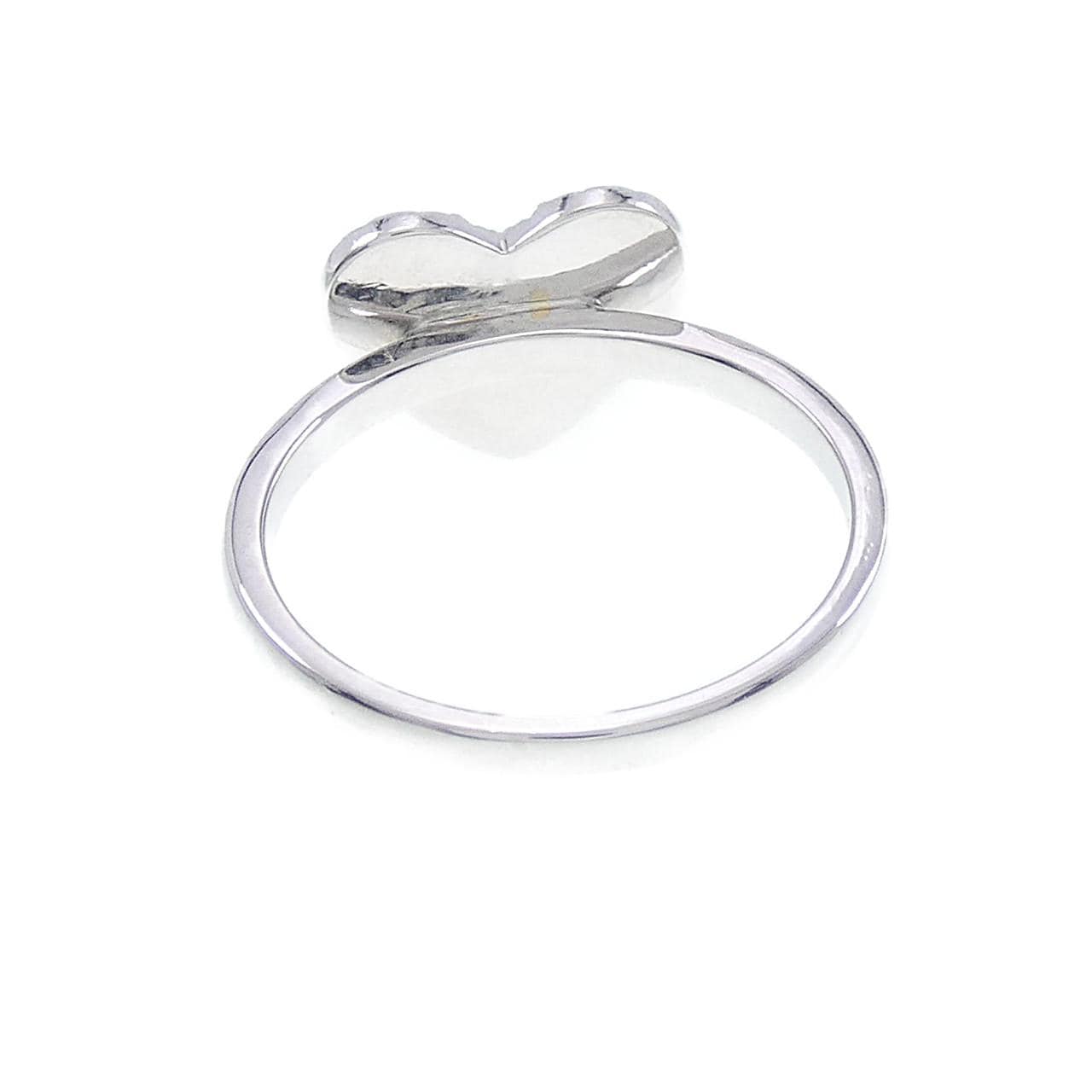 K18WG Pave Heart Diamond Ring 0.33CT
