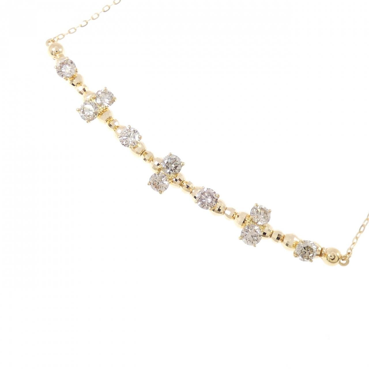 K18YG ダイヤモンド ネックレス 0.80CT