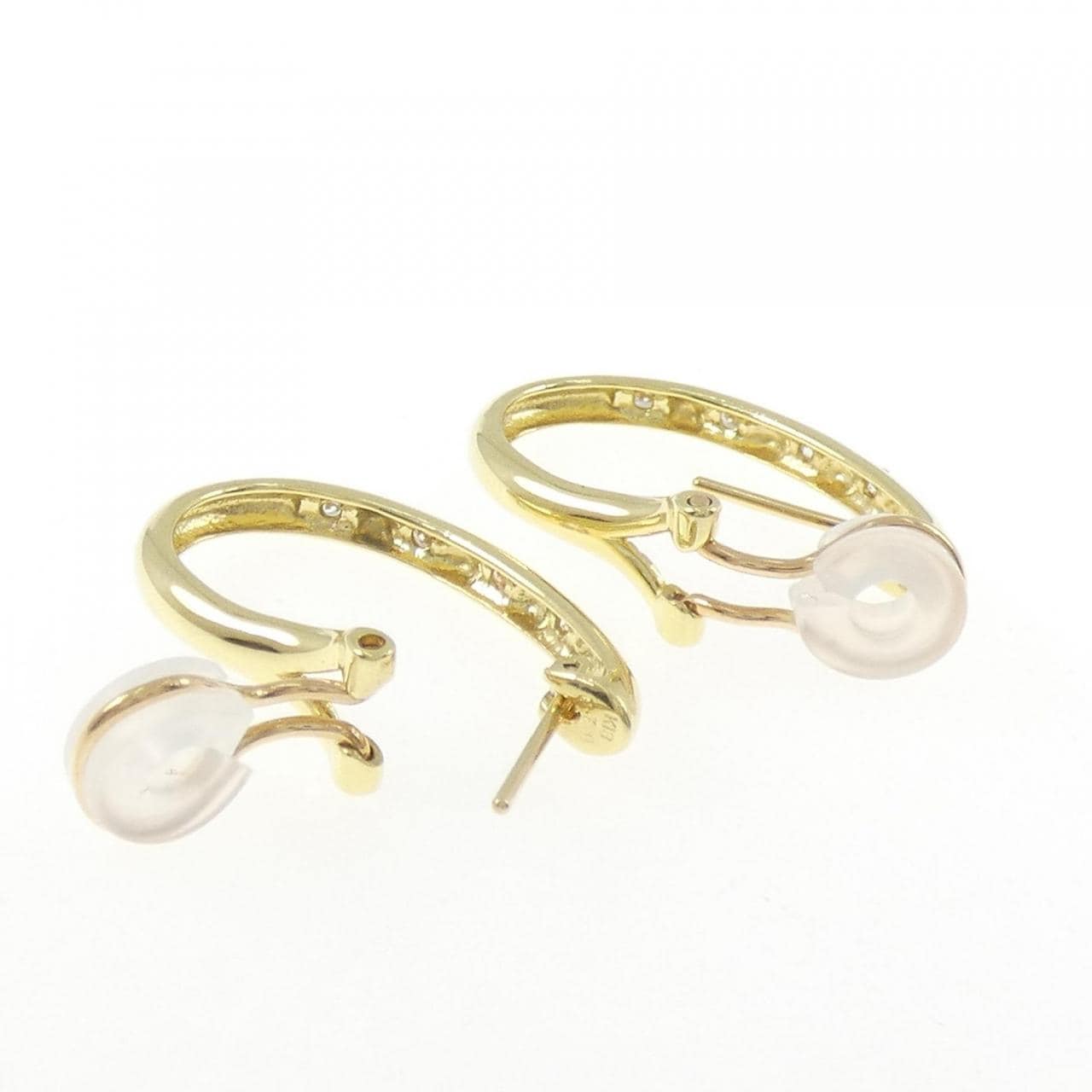 K18YG鑽石耳環/耳夹0.20CT