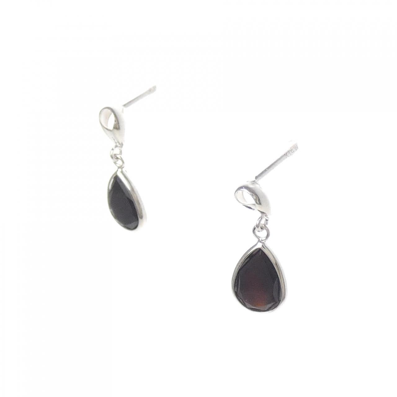 K14WG オニキス ピアス