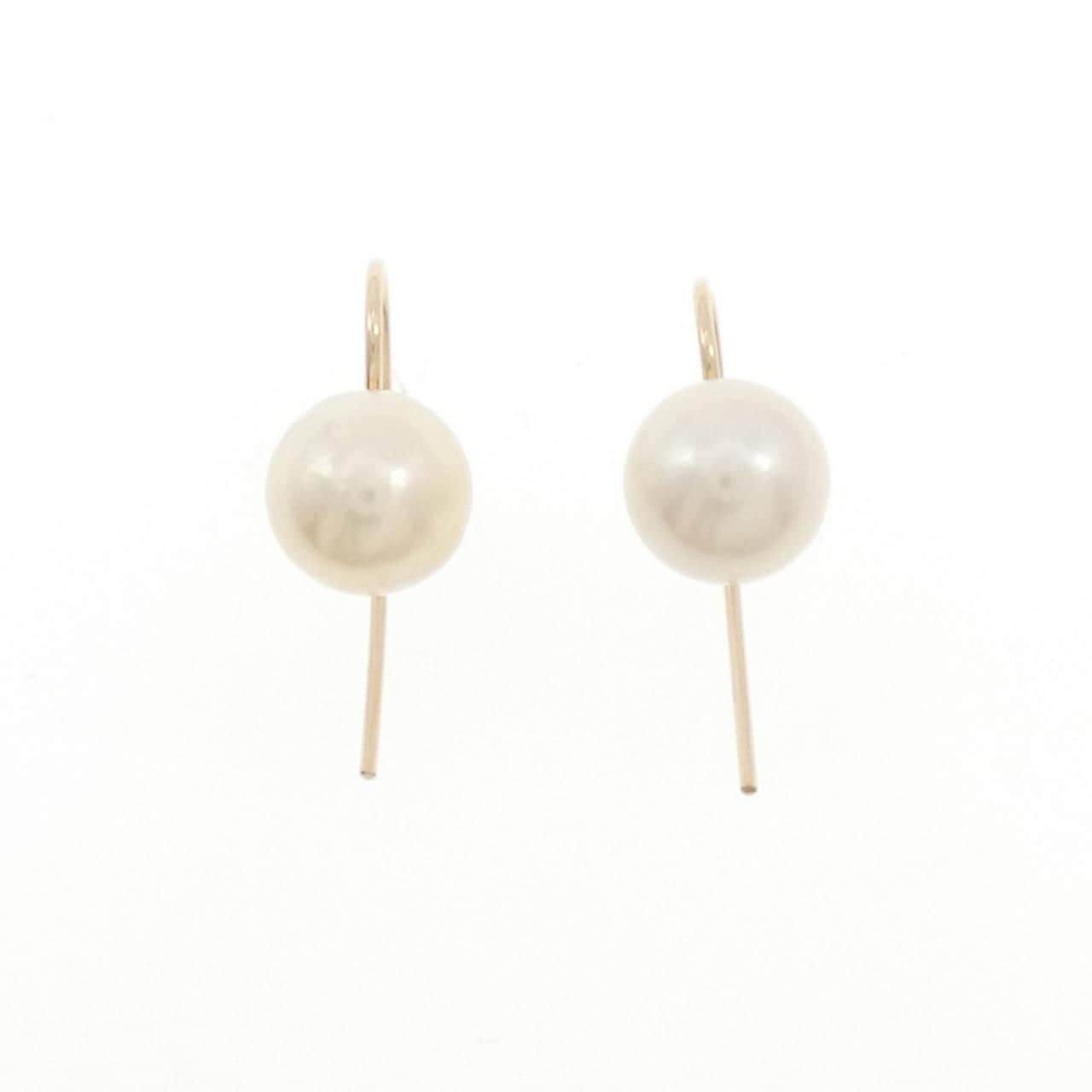 K10YG Akoya珍珠耳环 7.5毫米