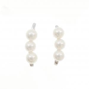 K18WG アコヤパール イヤリング