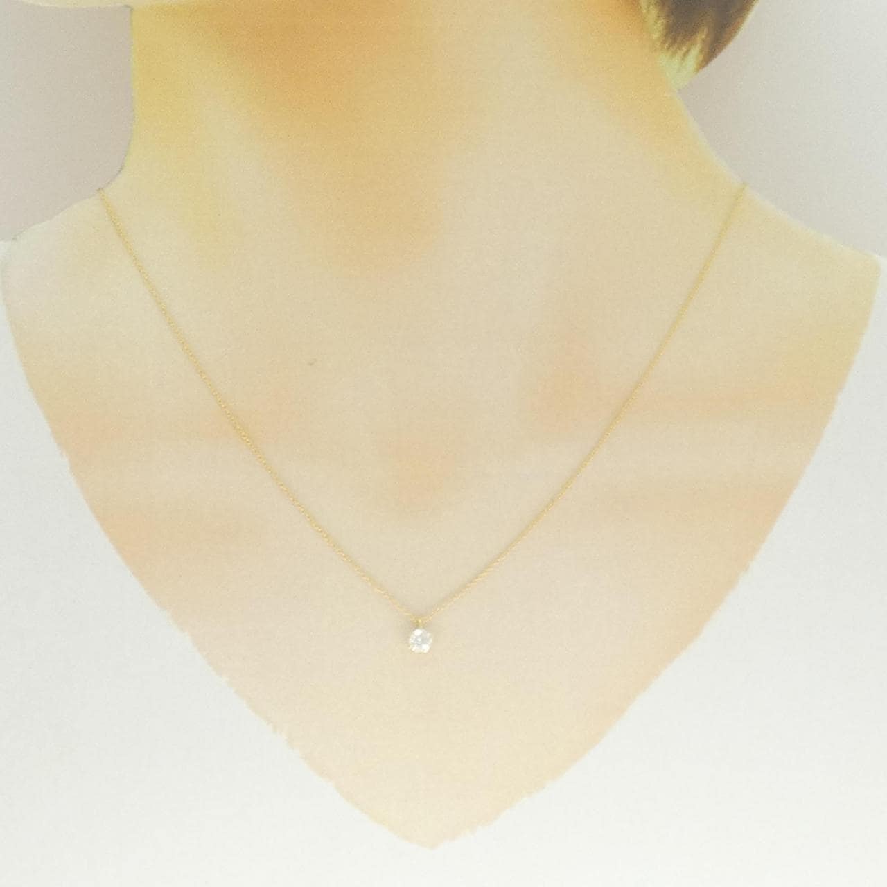 【リメイク】K18YG ダイヤモンド ネックレス 0.307CT G I1 VG