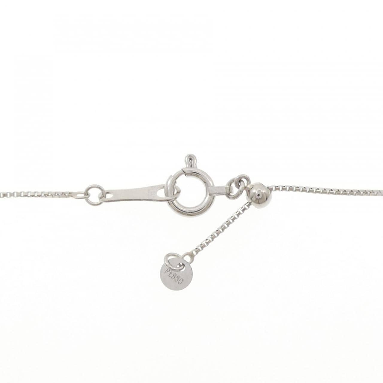 PT900/PT850 チューリップ ダイヤモンド ネックレス 0.07CT