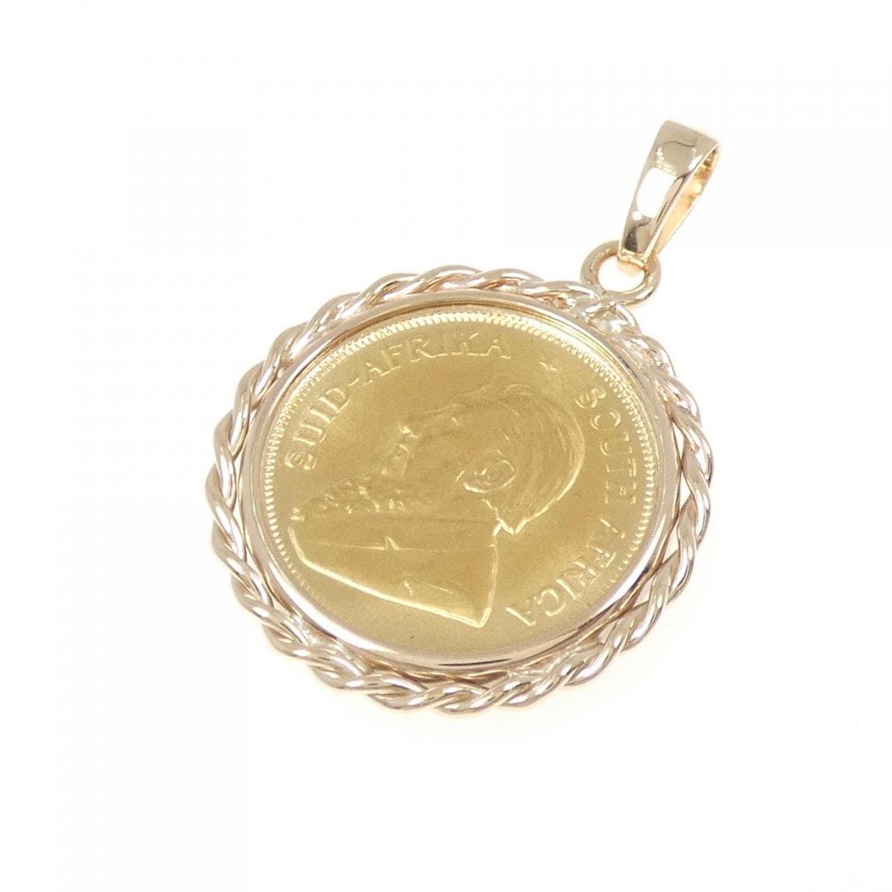 K18PG(枠) コイン ペンダント