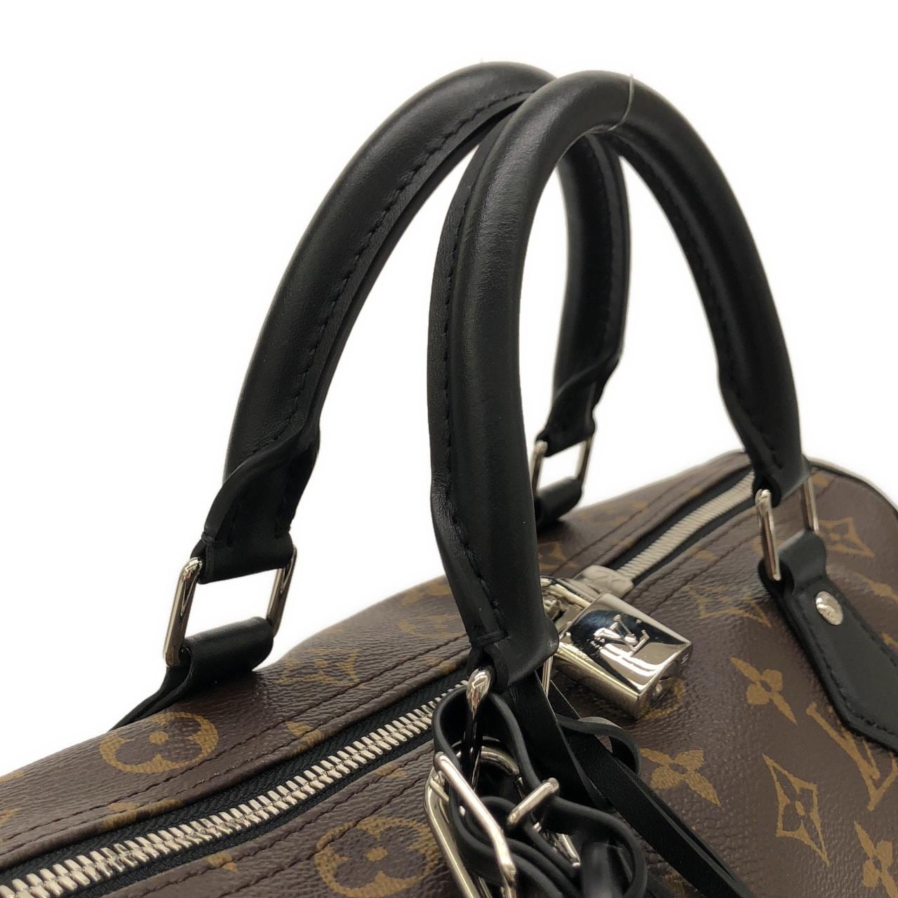 ルイヴィトン モノグラム ブラック スピーディ バンドリエール ソフト 30cm M12243 ボストンバッグ