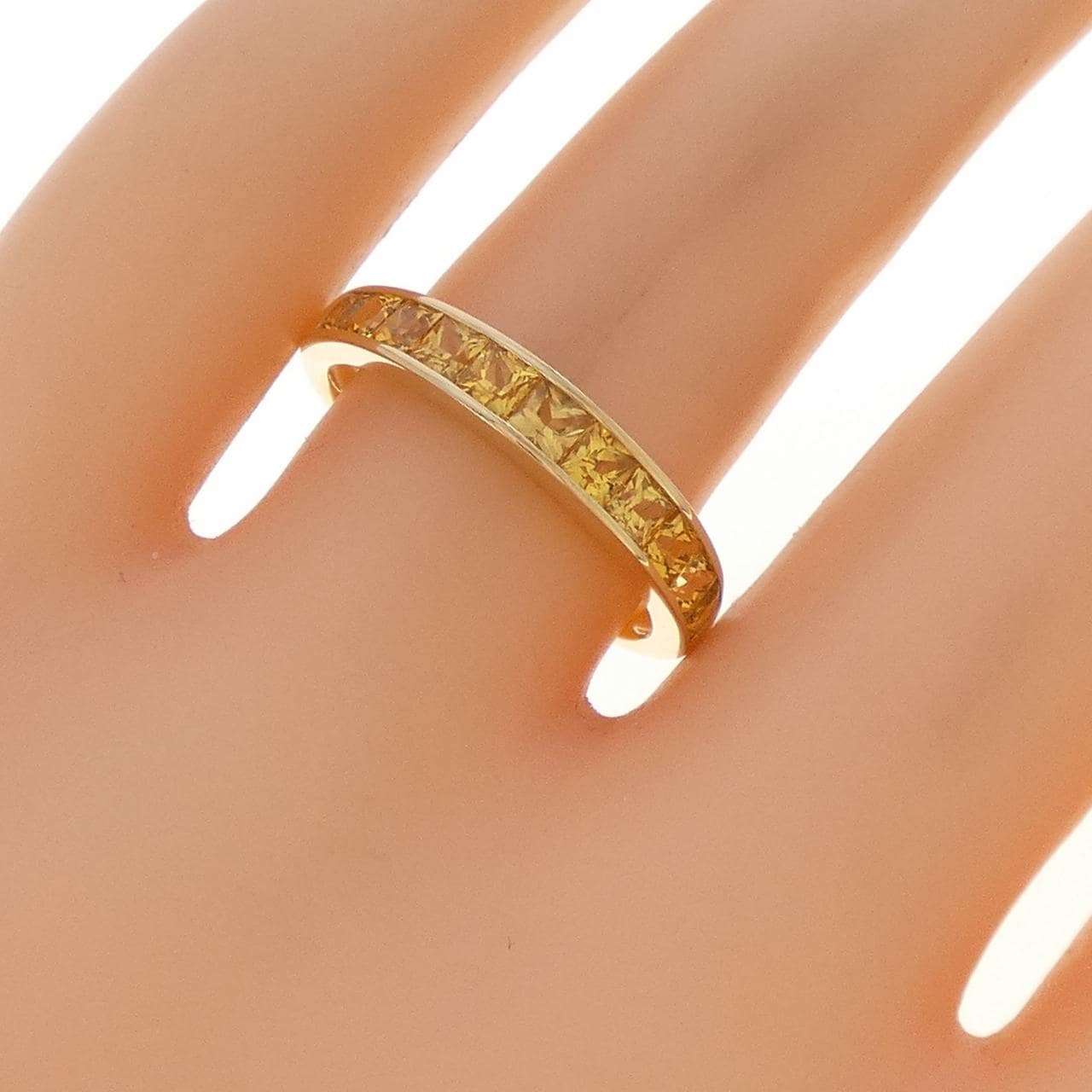 K18YG サファイヤ リング 1.20CT