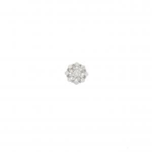 K18WG ダイヤモンド ピアス 0.10CT 片耳