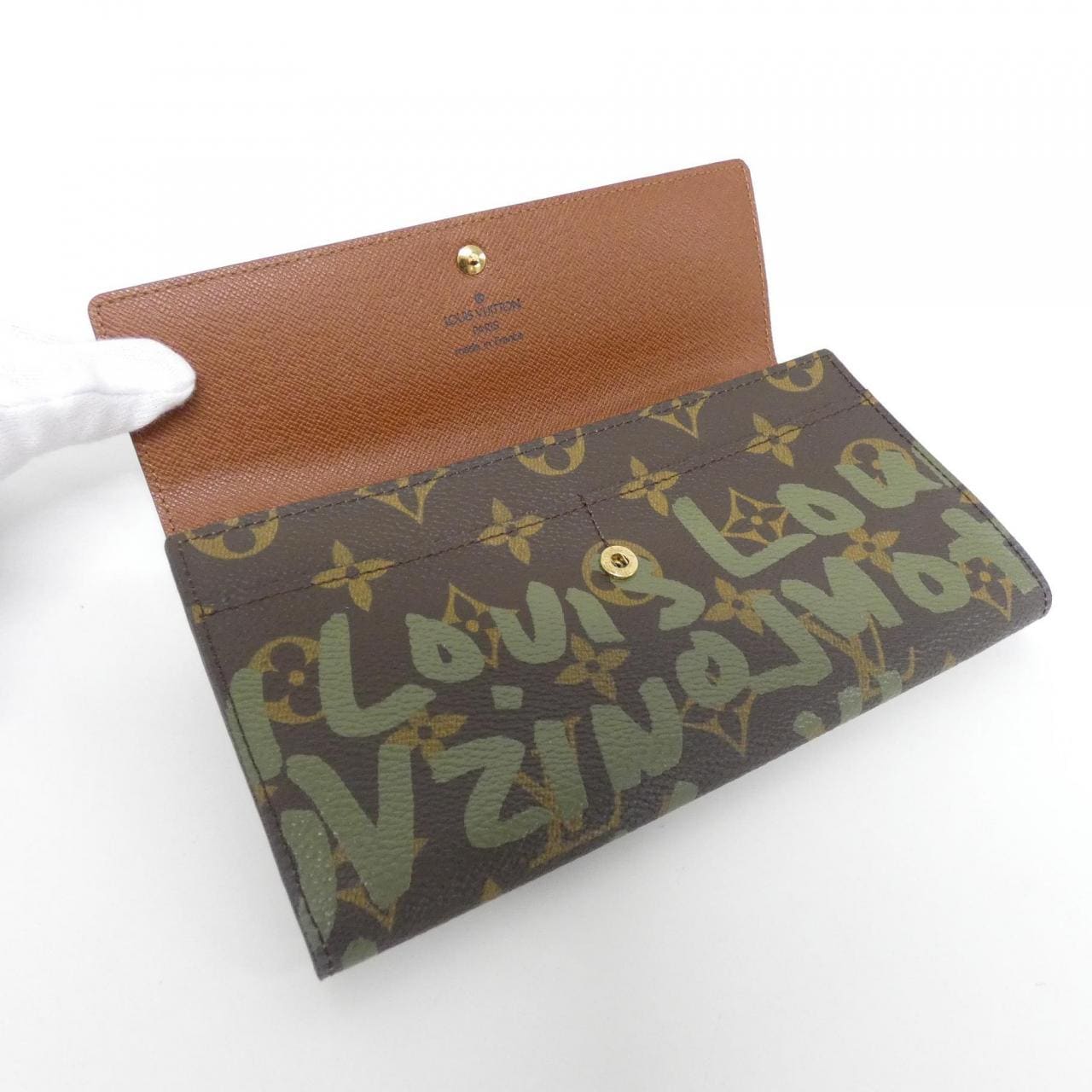 LOUIS VUITTON Monogram Graffiti Porte Monnaie Credit M92188 Wallet