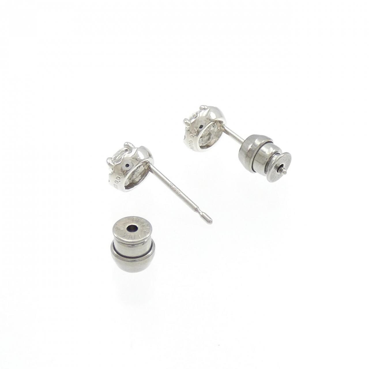 [再加工款] PT900/ST鑽石耳環 0.204CT 0.229CT D SI1 EXT
