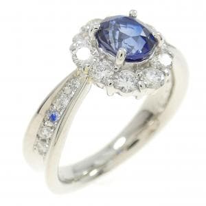PT900 サファイヤ リング 0.65CT