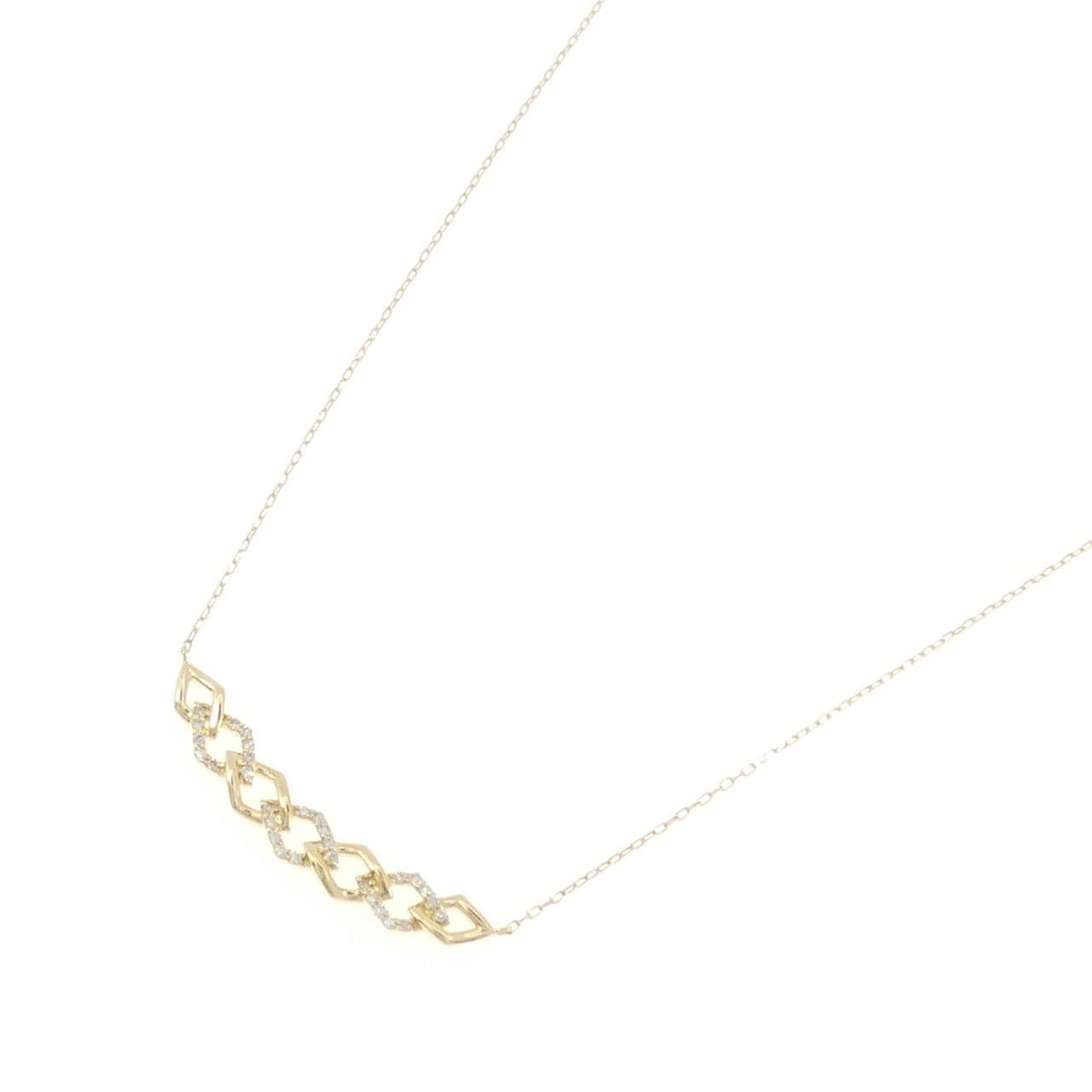 [BRAND NEW] K18YG Diamond Necklace 0.15CT