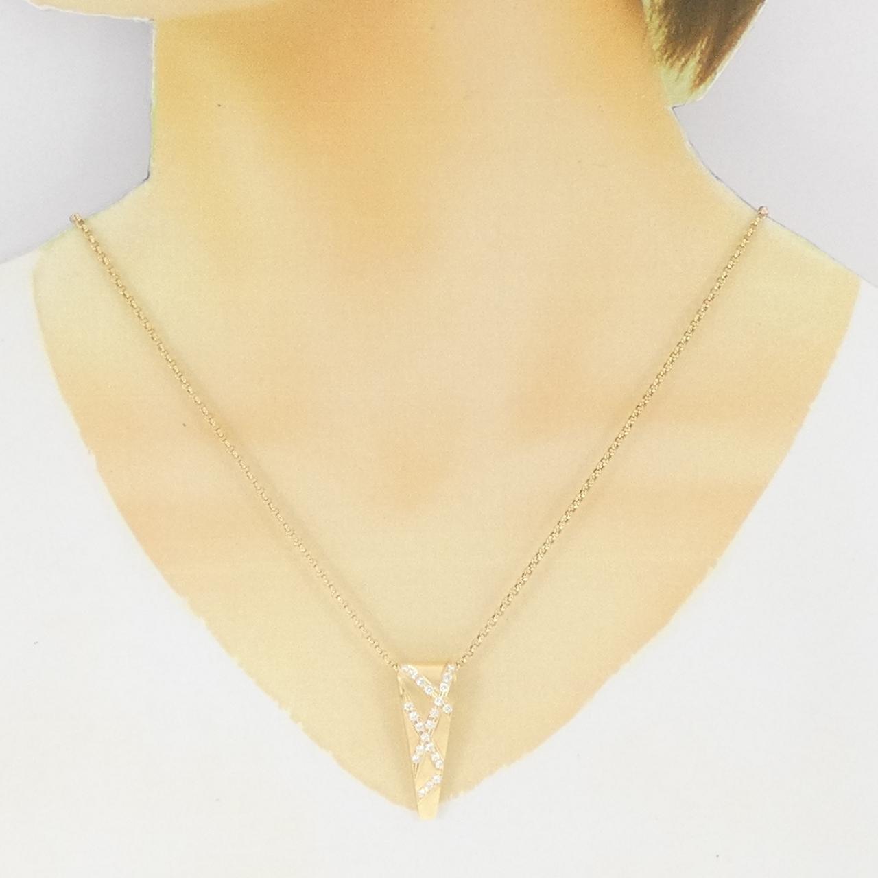 K18YG ダイヤモンド ネックレス 0.50CT