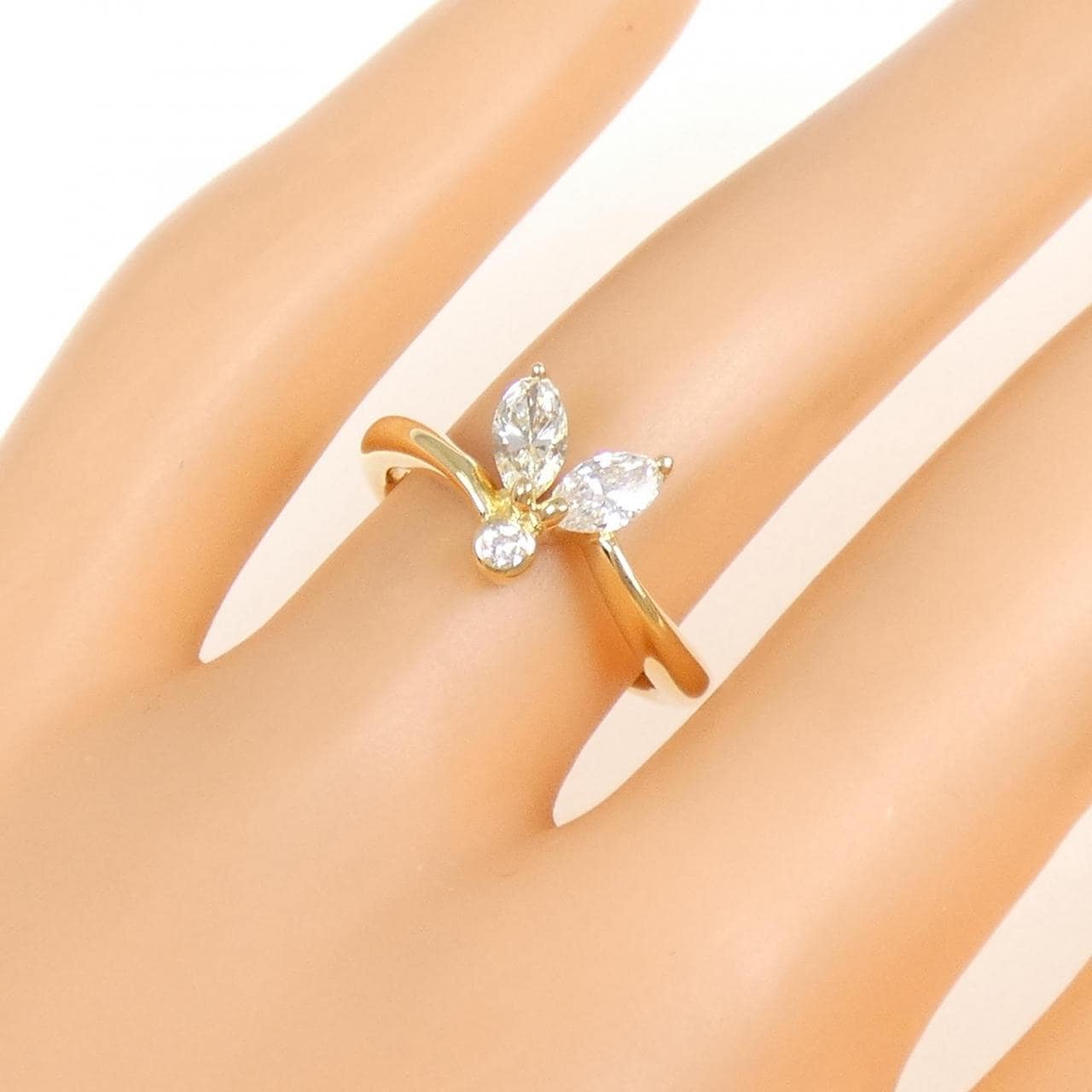 K18YG ダイヤモンド リング 0.52CT