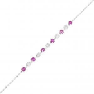 K18WG ルビー ブレスレット 0.30CT