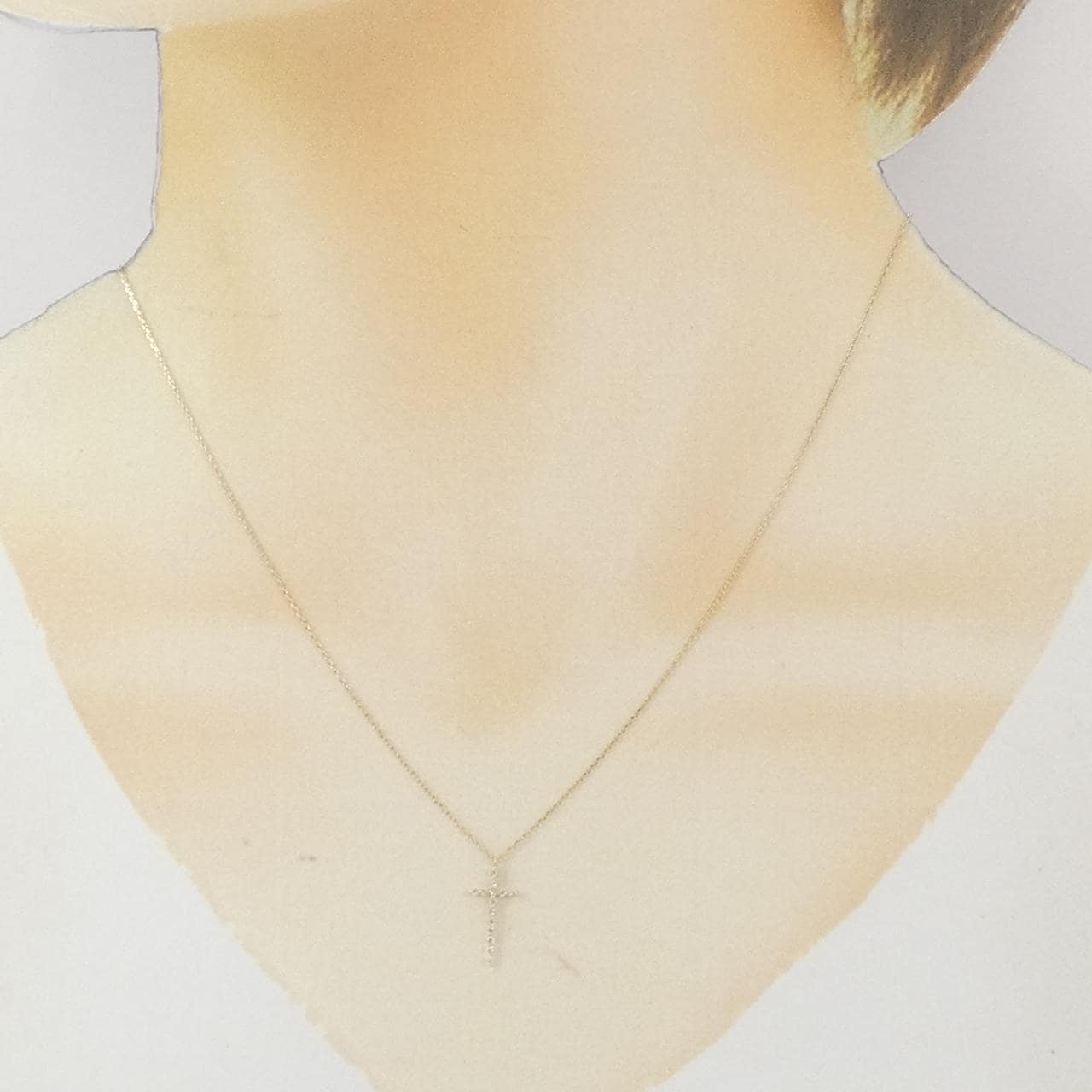 シエナ ロゼ ダイヤモンド ネックレス 0.04CT