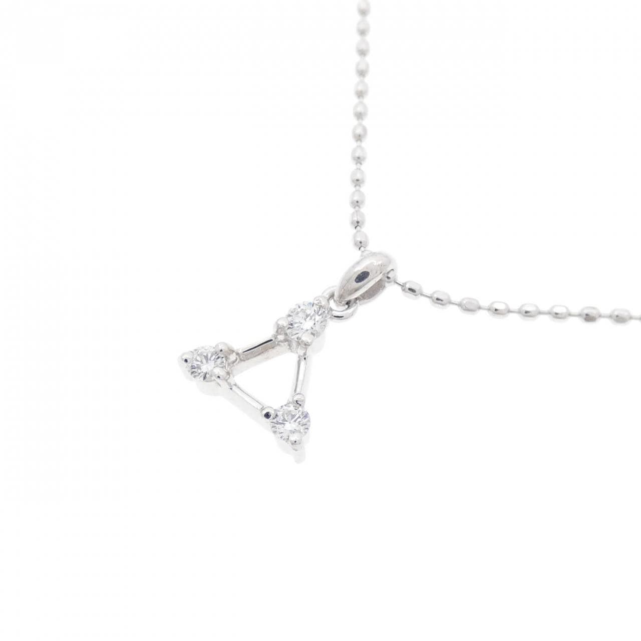 K18WG ダイヤモンド ネックレス 0.06CT
