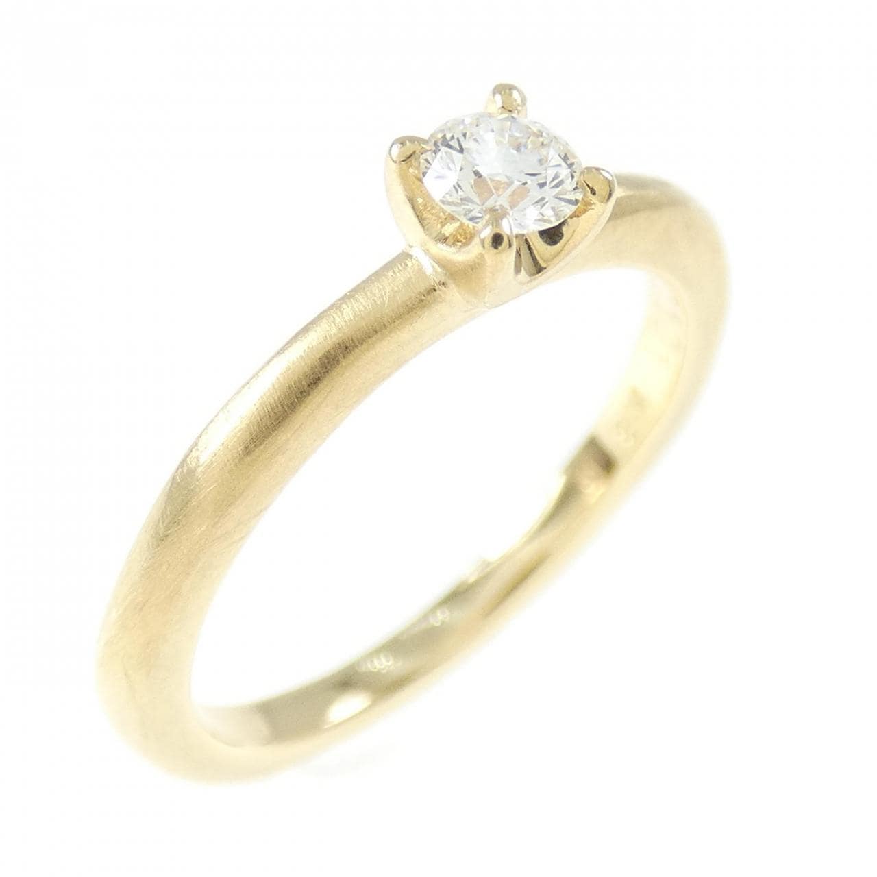 K18YG ダイヤモンド リング 0.121CT E VVS1 3EXT H&C