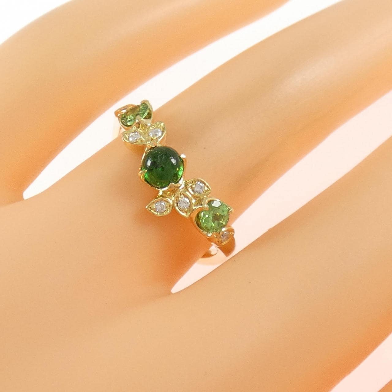 K18YG カラーストーン リング