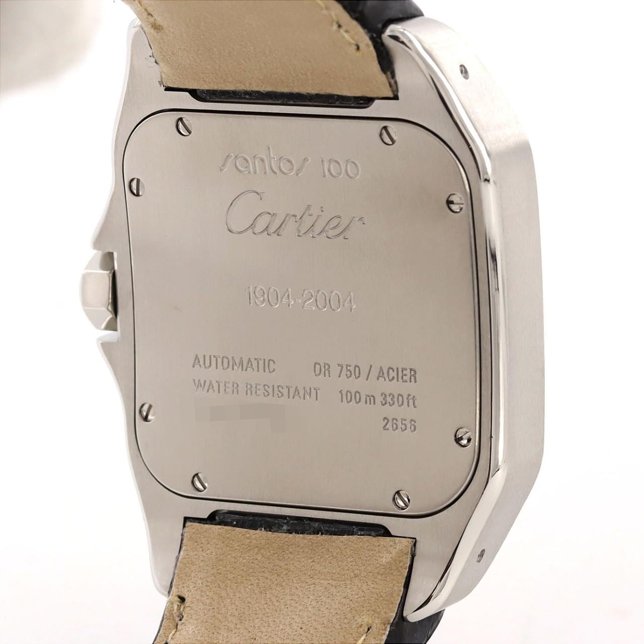 カルティエ サントス100LM コンビ 1904-2004刻印 W20077X7 SSxYG 自動巻