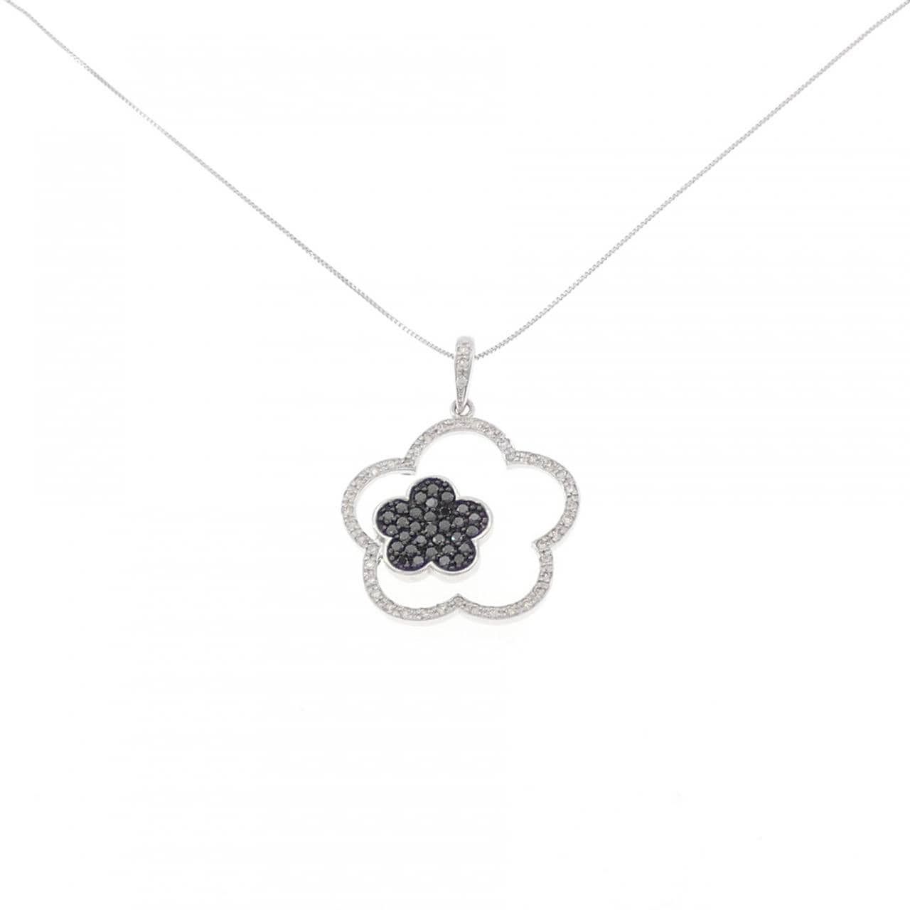 K18WG/K18BG ダイヤモンド ネックレス 0.70CT