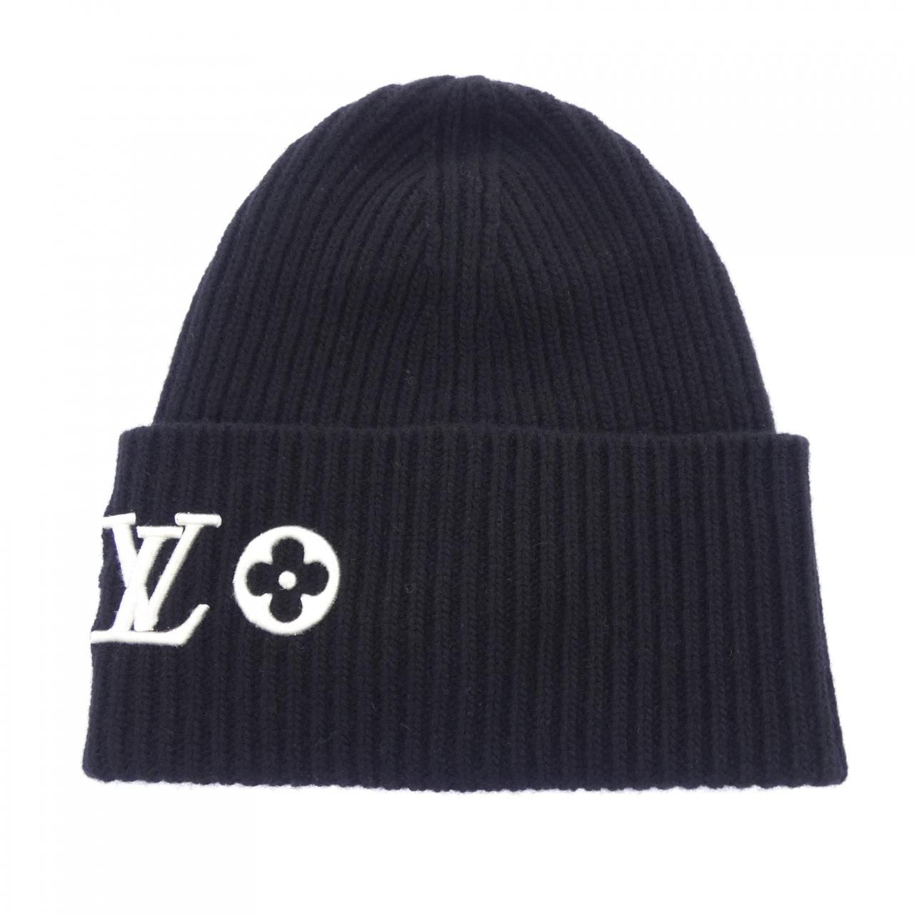 ルイヴィトン LOUIS VUITTON ビーニーLVヘッドライン M77872 ニットキャップ
