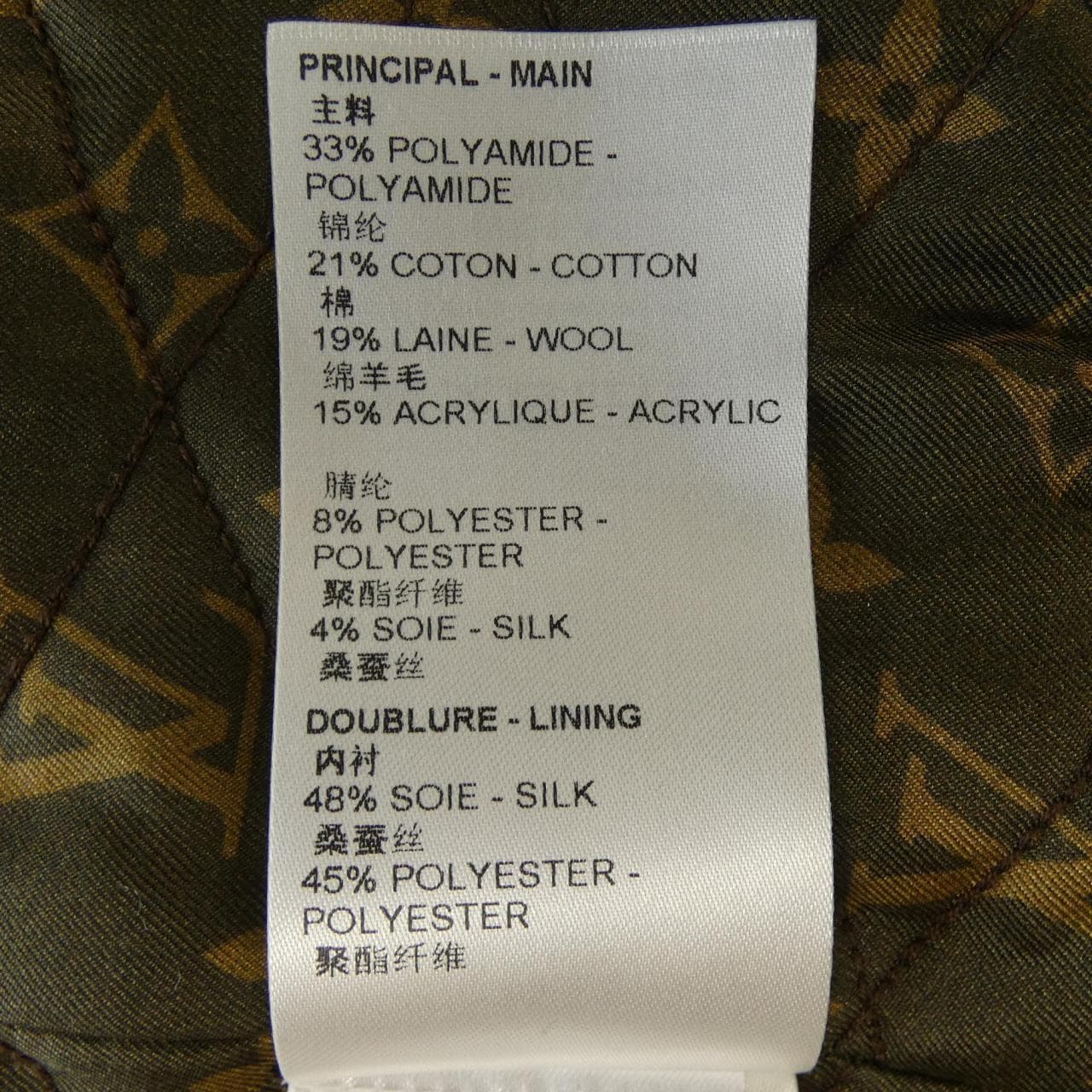 ルイヴィトン LOUIS VUITTON ルレックスツイードバーシティボンバージャケット FNVB02O80 ジャケット