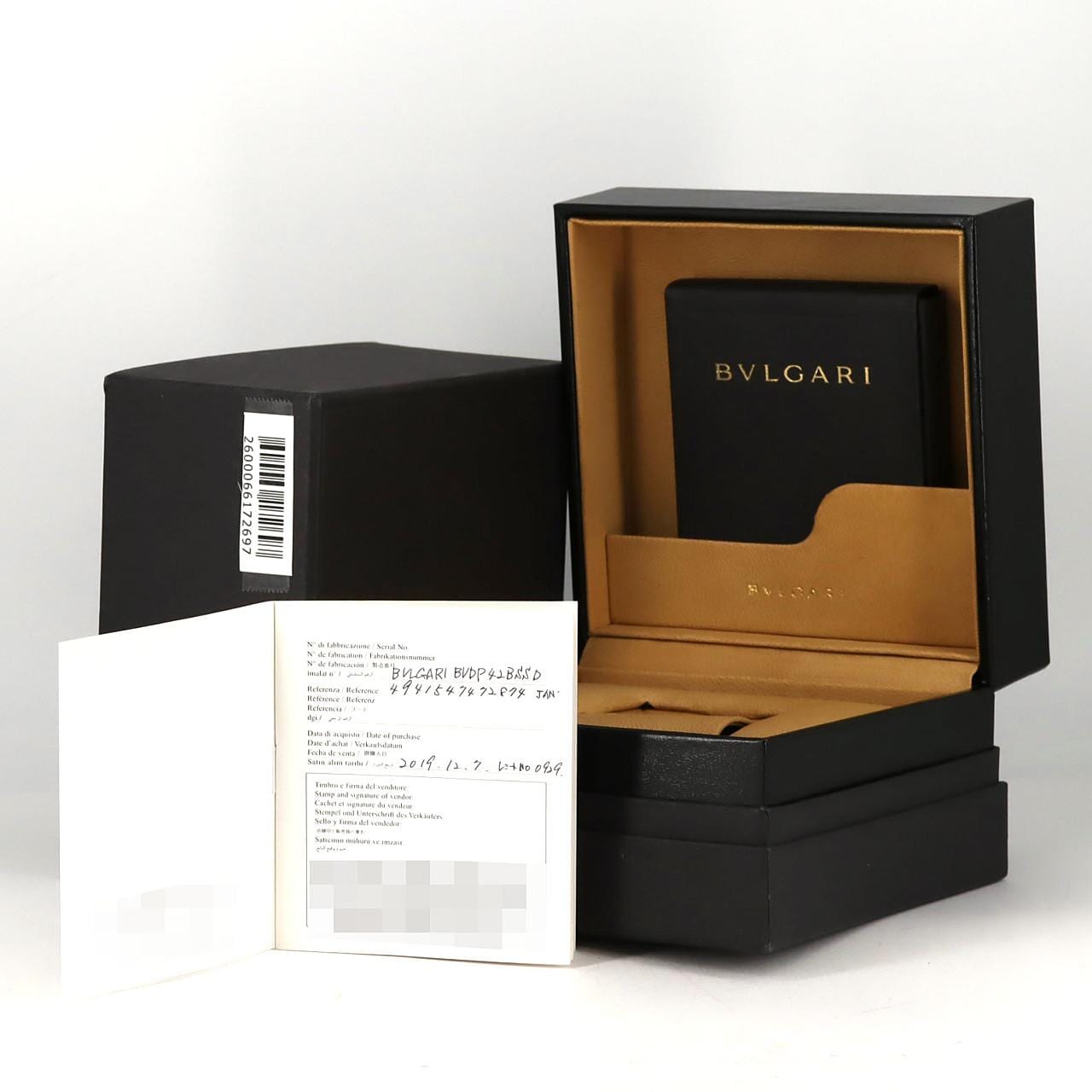 ブルガリ ディアゴノプロフェッショナルタキメトリッククロノ DP42SCH/DP42BSSDCH SS 自動巻