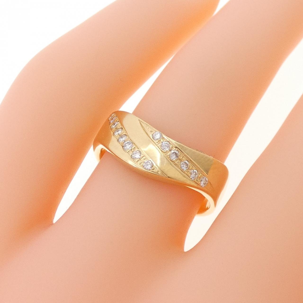K18YG ダイヤモンド リング 0.18CT