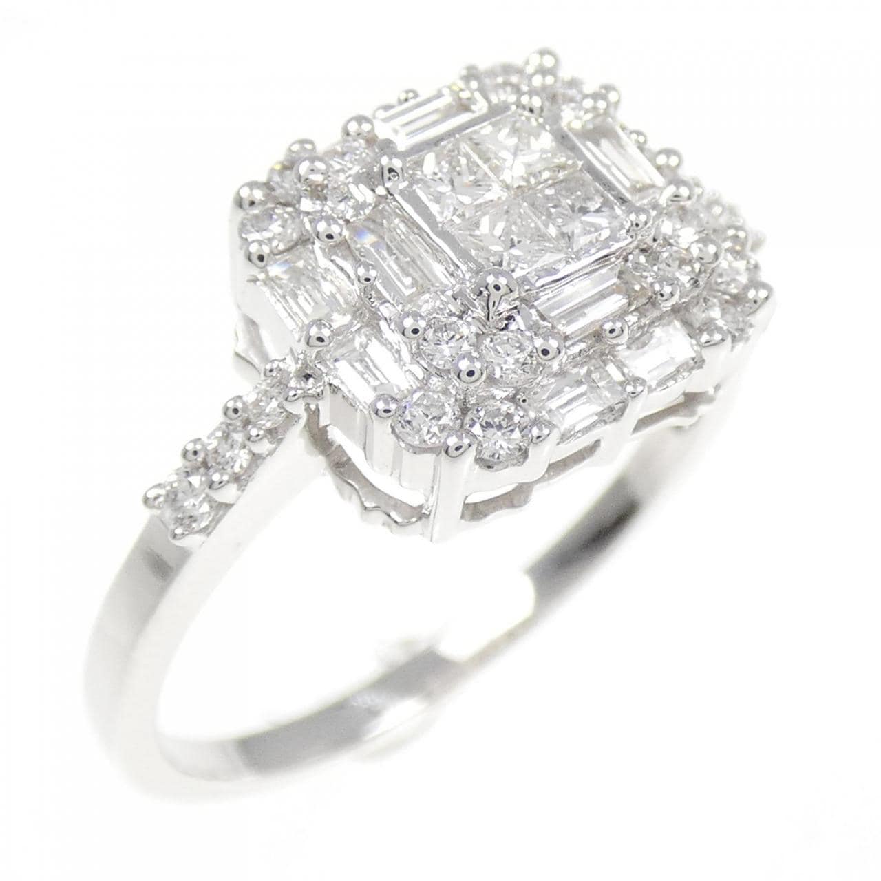 K18WG ダイヤモンド リング 0.70CT