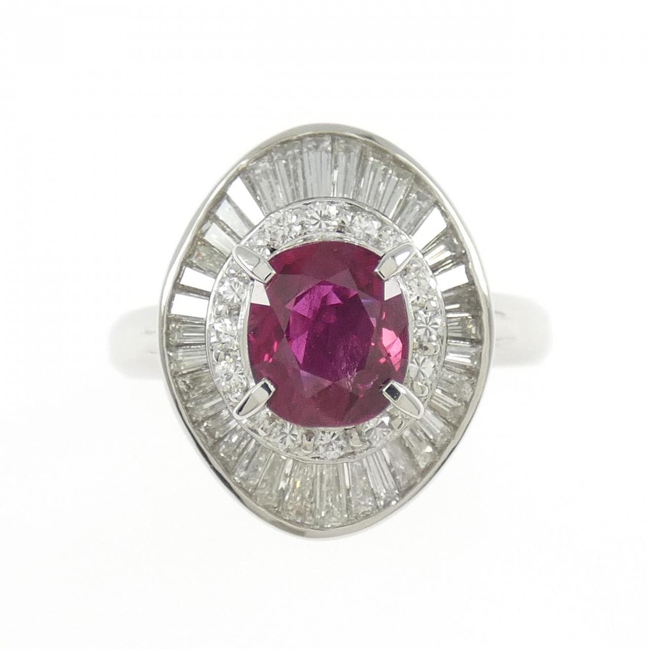 PT900 ルビー リング 1.34CT