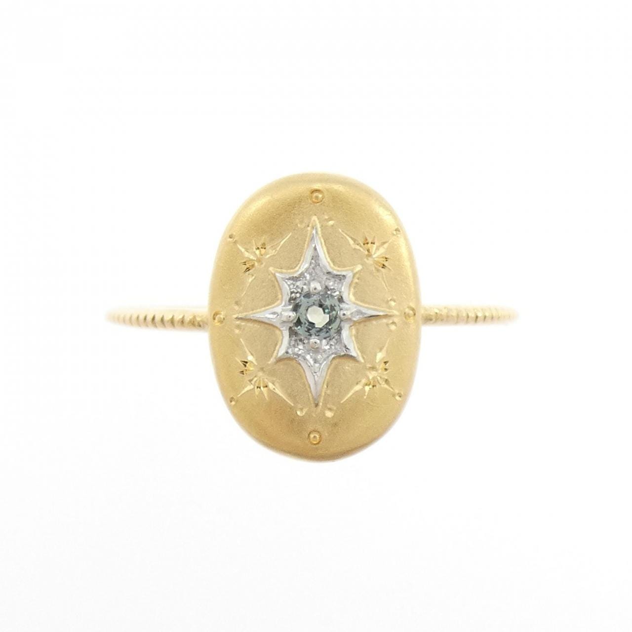 K18YG/K18WG アレキサンドライト リング 0.04CT