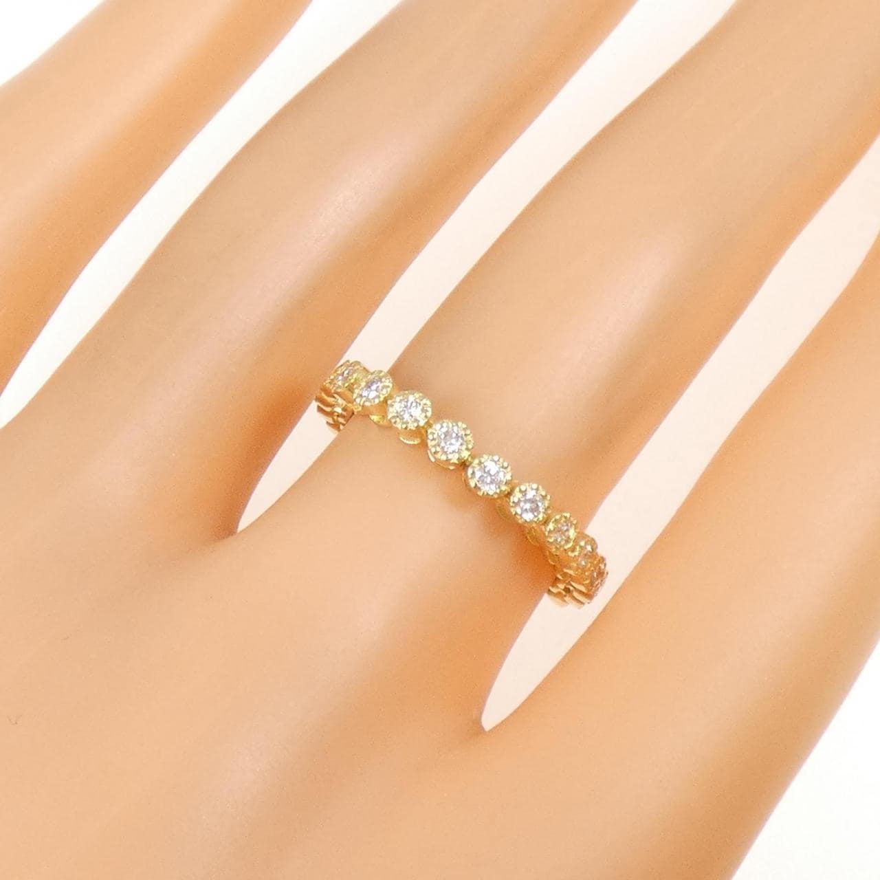 K18YG ダイヤモンド リング 0.382CT