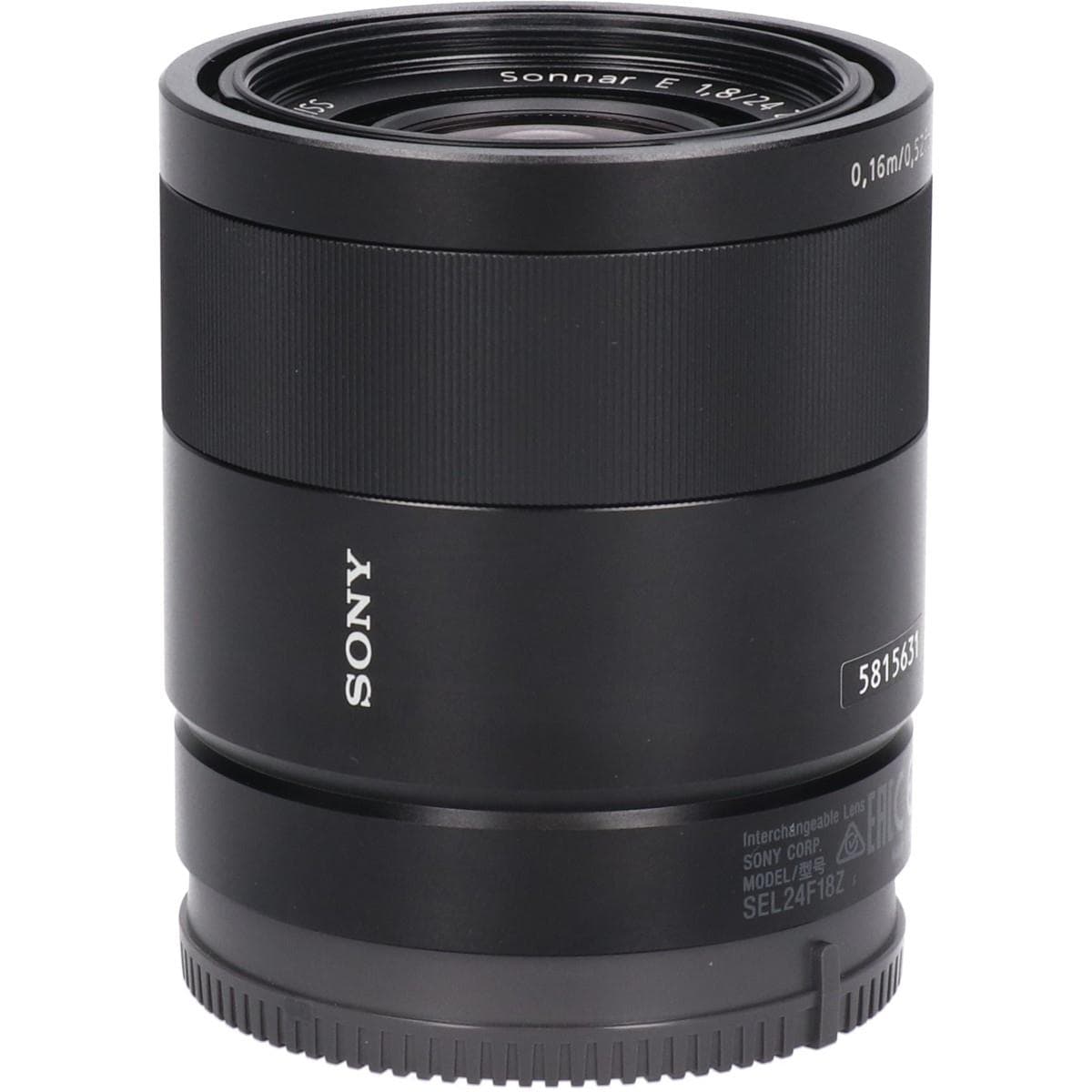 Ｅ２４ｍｍ　Ｆ１．８ＺＡ（ＳＥＬ２４Ｆ１８Ｚ）