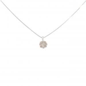 K18WG ダイヤモンド ネックレス 0.15CT