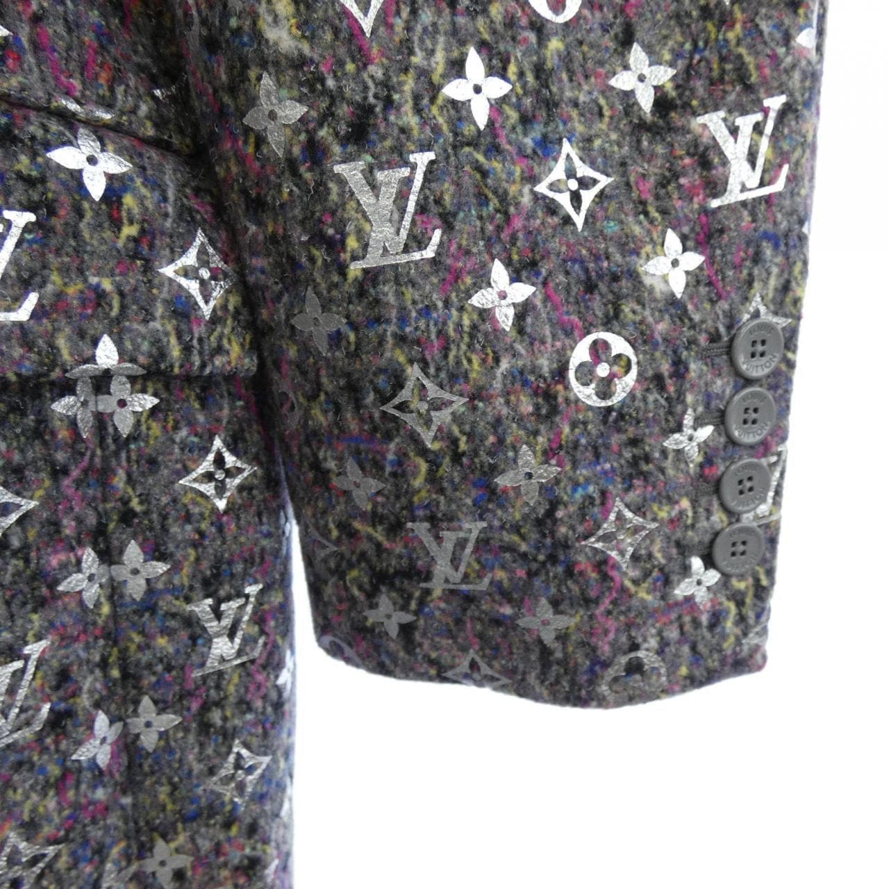 ルイヴィトン LOUIS VUITTON シルバーモノグラムフェルトコート HLC70EHI8 コート