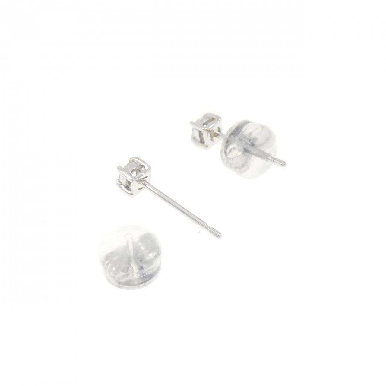 【リメイク】PT900 ダイヤモンド ピアス 0.10CT