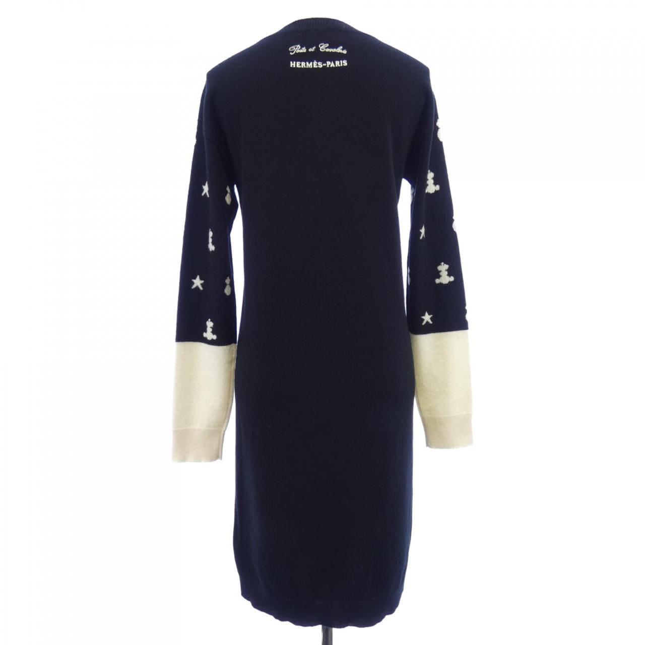 エルメス HERMES POSTE ET CAVALERIE *16-7700. ワンピース