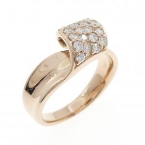 K18PG ダイヤモンド リング 0.40CT