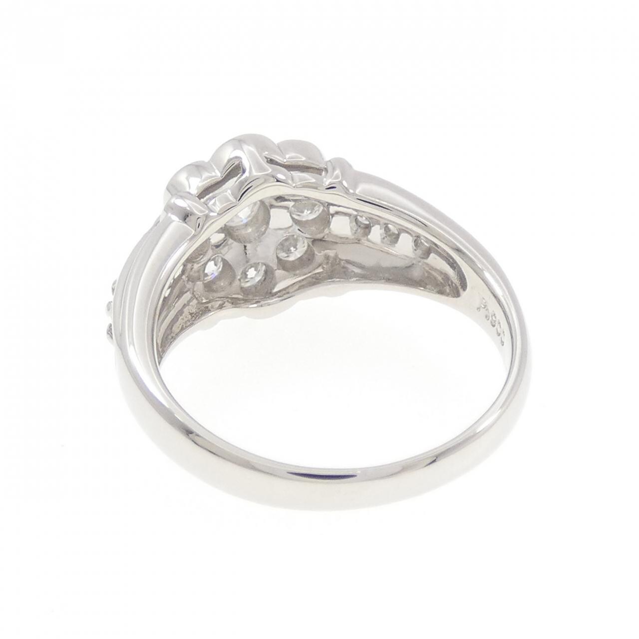 PT900 フラワー ダイヤモンド リング 1.00CT