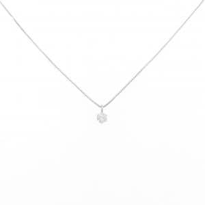 PT900/PT850 ソリティア ダイヤモンド ネックレス 0.118CT