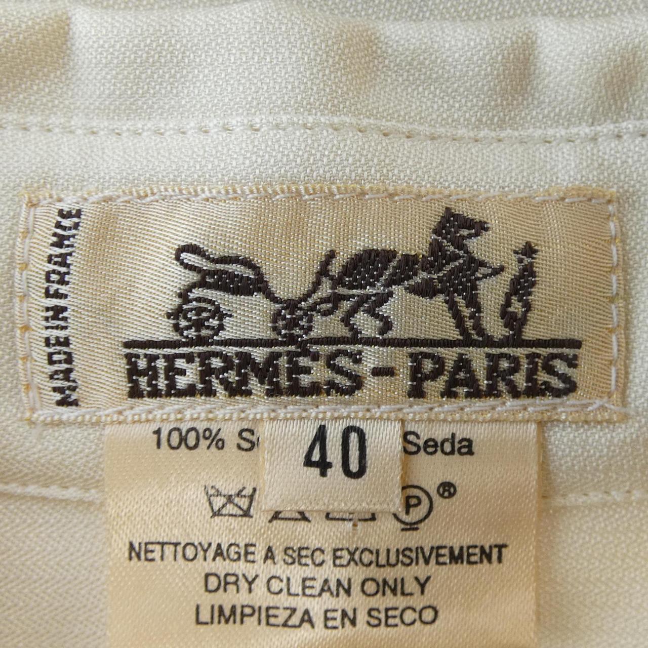 【ヴィンテージ】エルメス HERMES LA MUSIQUE DES SPHERES ツイルレーヌ. シャツ