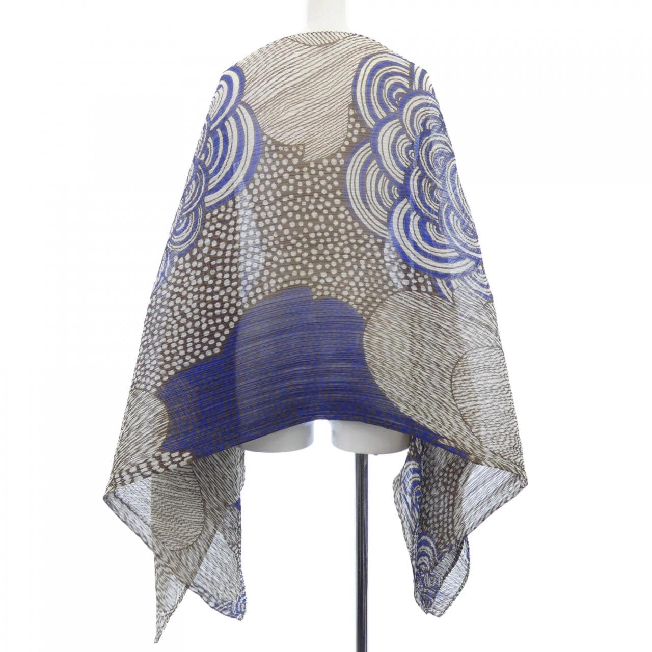 プリーツプリーズ PLEATS PLEASE 2008 ドット　ボーダー PP84-AD181 7573063 ポンチョ