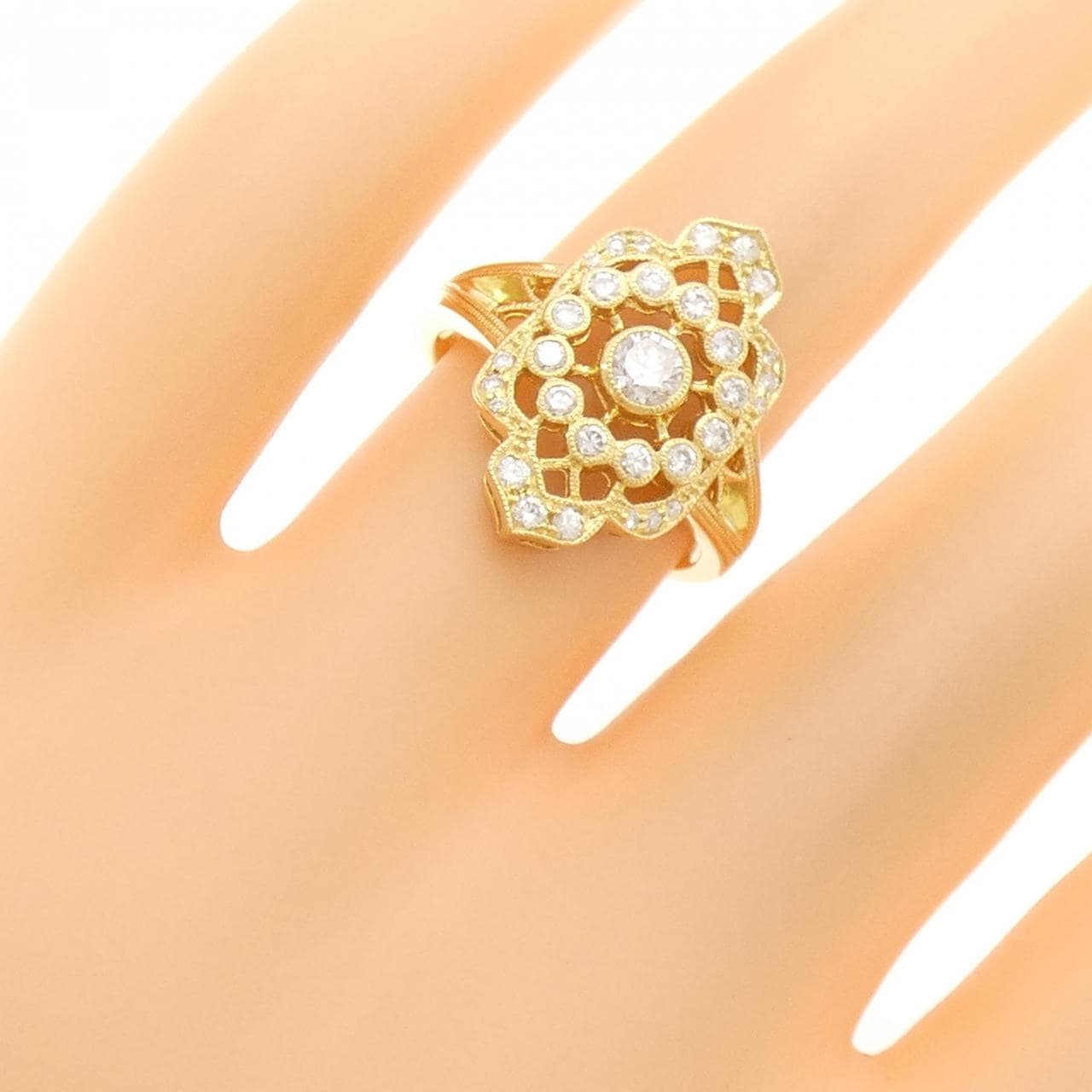 K18YG ダイヤモンド リング 0.51CT