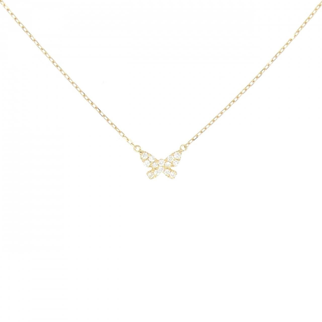 アーカー バタフライ ネックレス 0.06CT