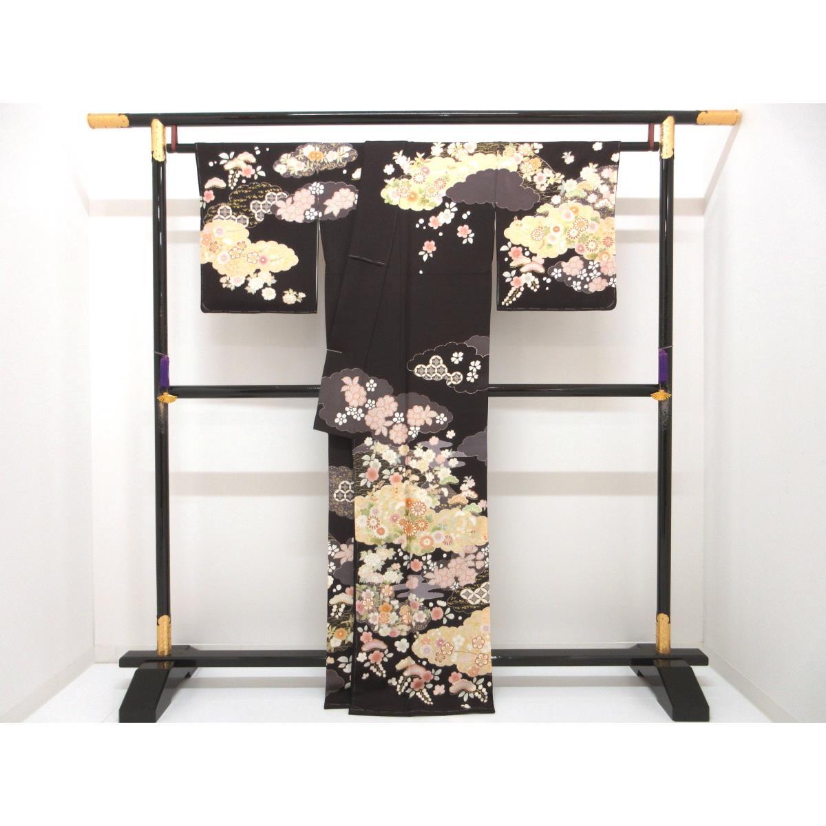 【未使用品】訪問着　友禅金彩加工【吉澤織物】