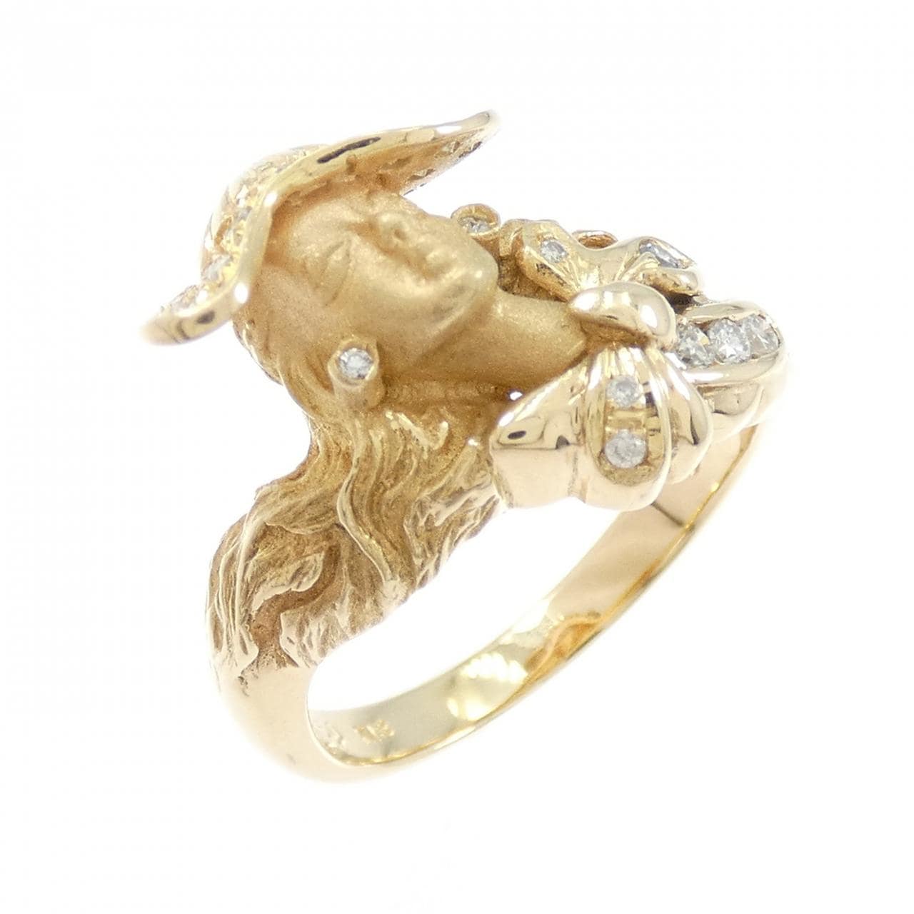 K18YG ダイヤモンド リング 0.16CT