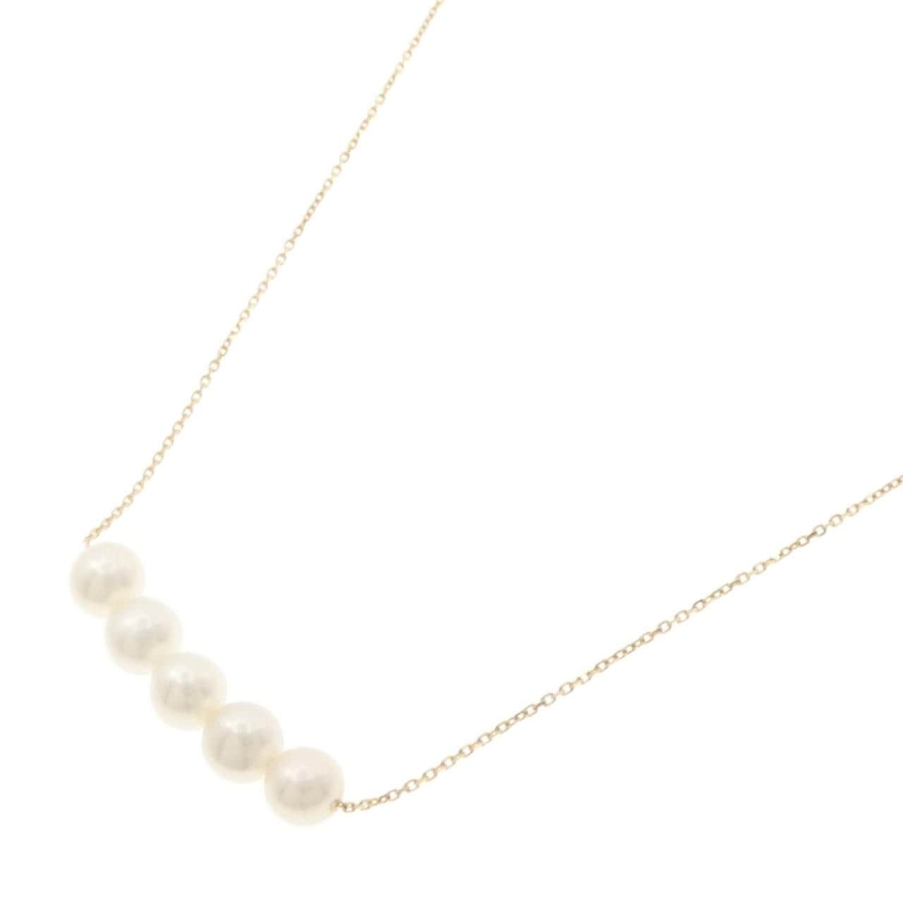 K18YG 淡水パール ネックレス