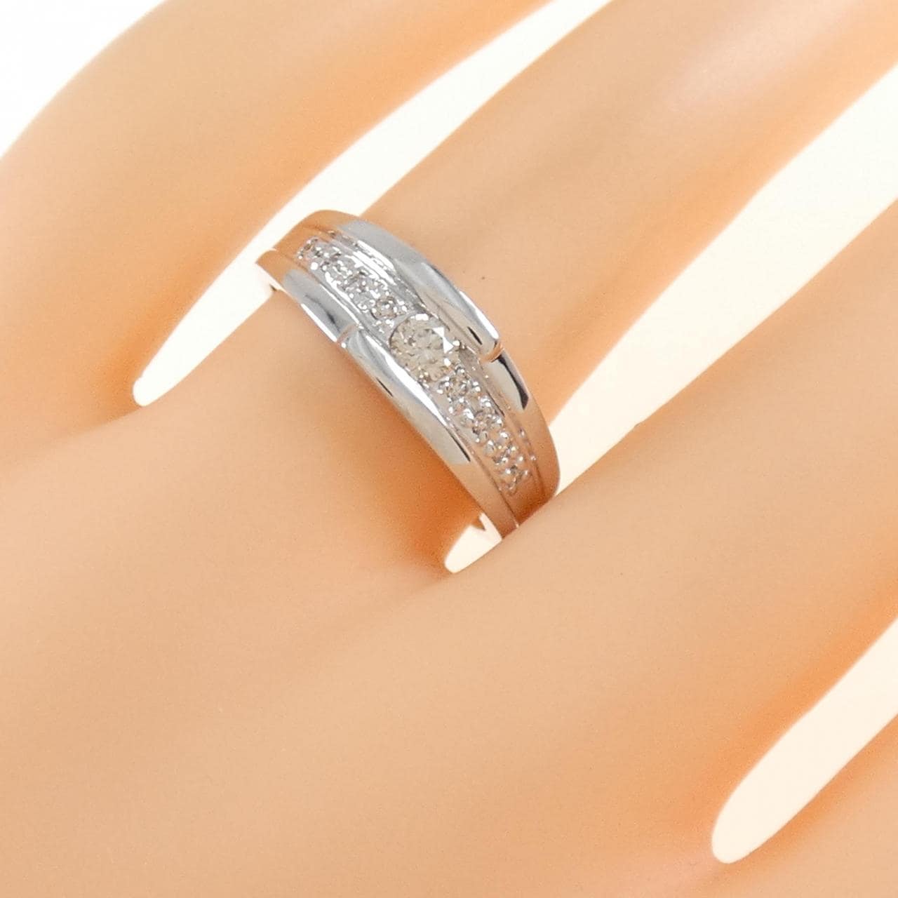 K18WG ダイヤモンド リング 0.20CT