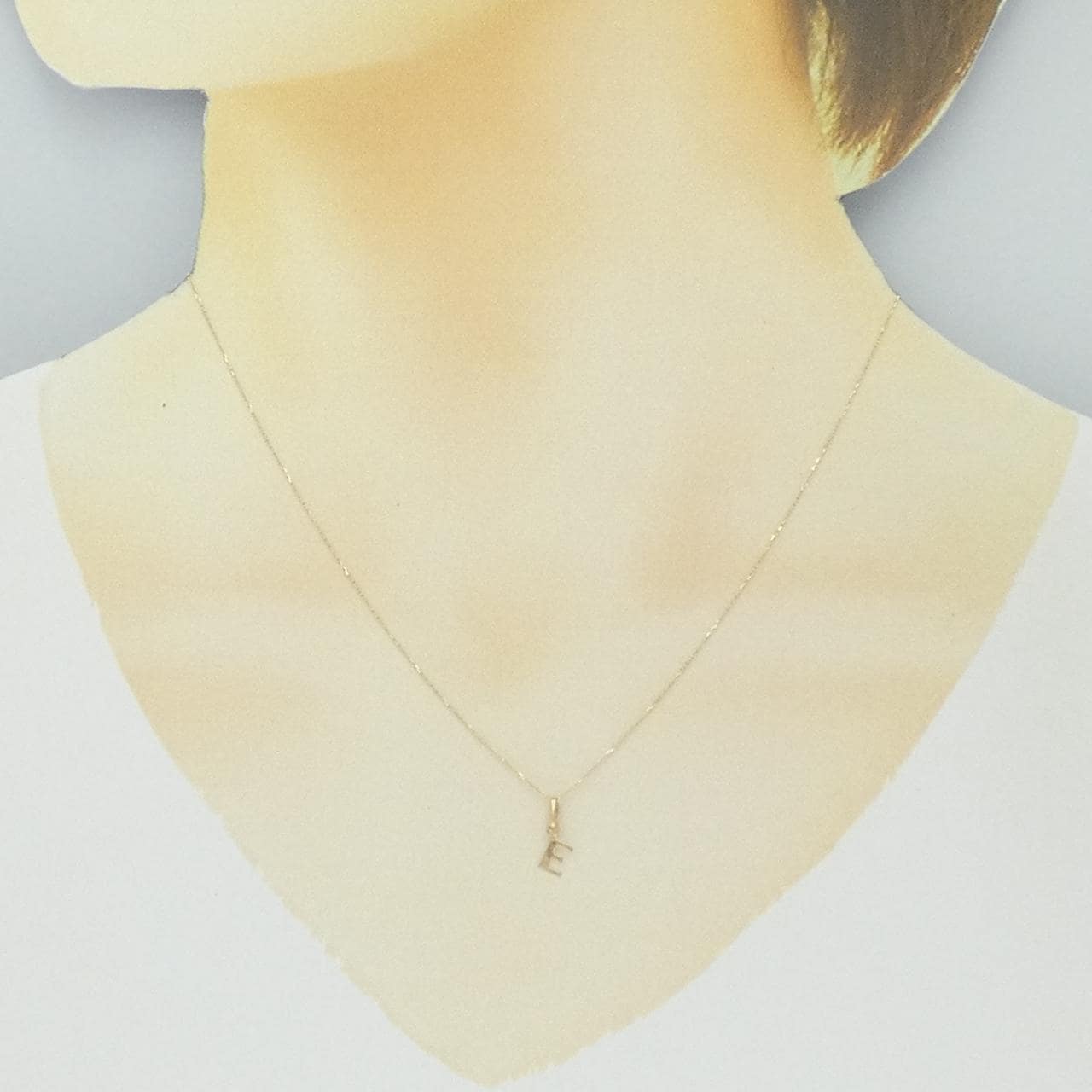 【新品】K10YG イニシャルE ネックレス